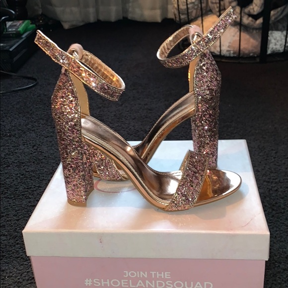 Glitter block heel - Picture 2 of 3